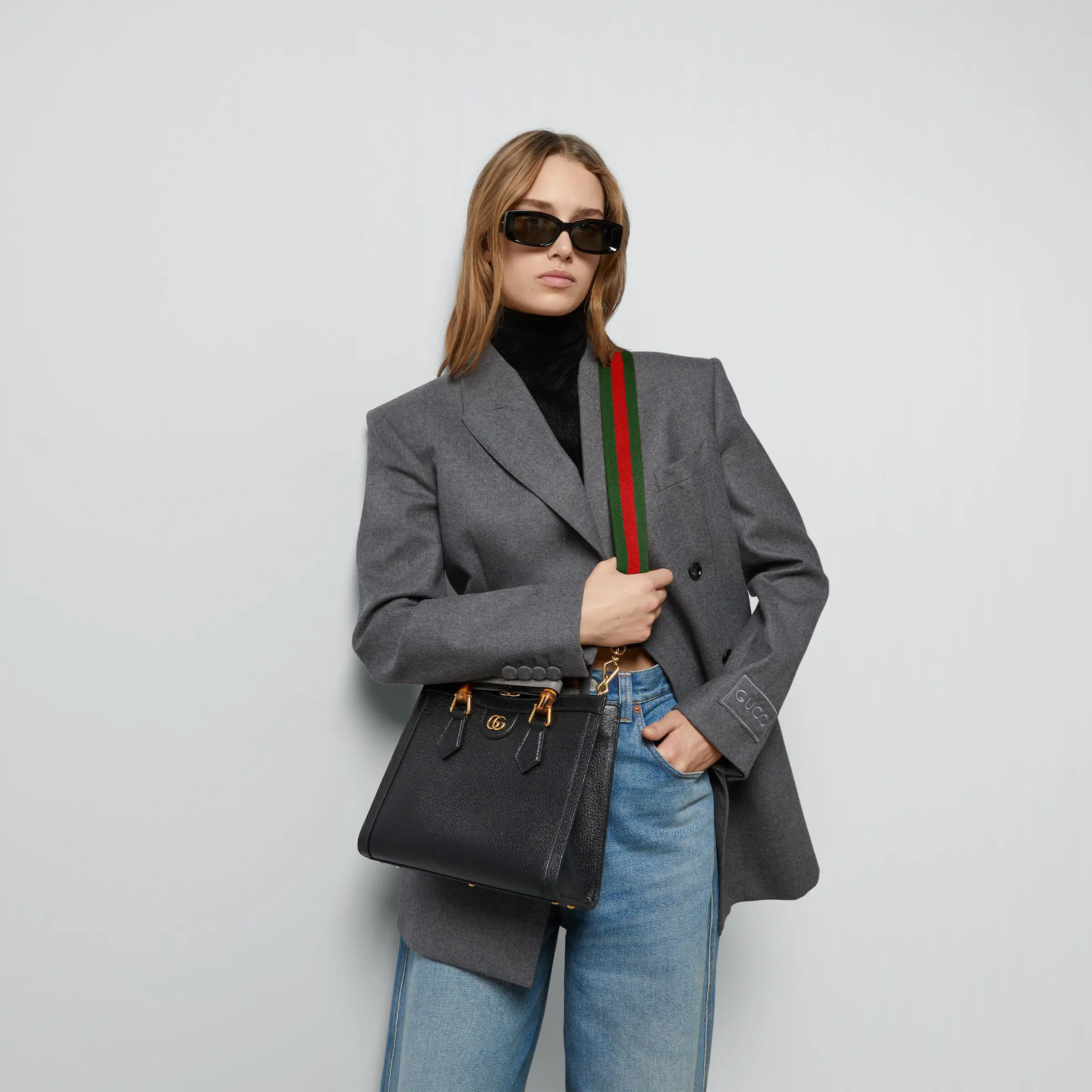 Gucci Diana series bamboo medium tote bag702721 U3ZDT 1073