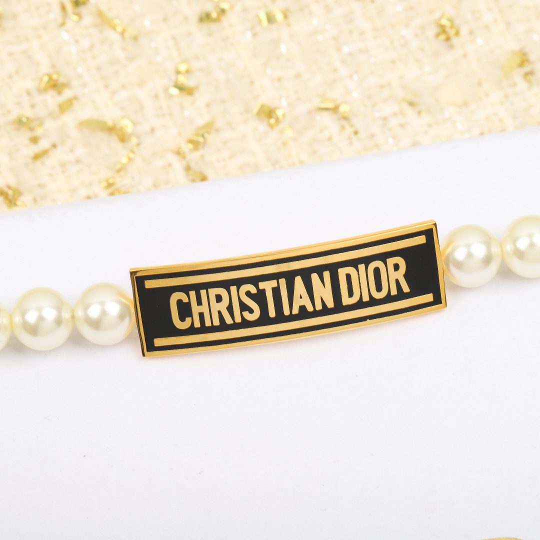 Dior Letter Brand Pearl Bracelet