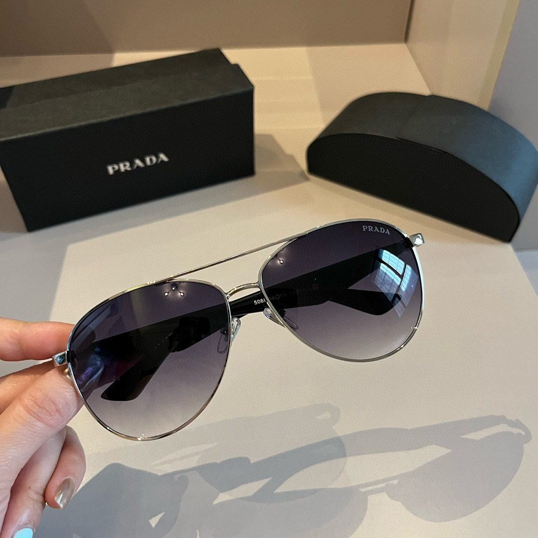 Prada round frame sunglasses