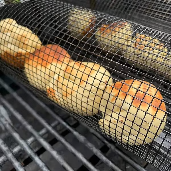 Rotating drum grill🔥 (a must-have for parties)