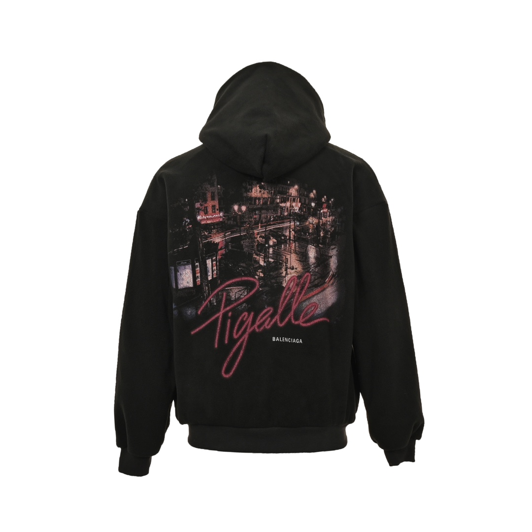 Balenciaga 24Fw Street View Teddy Sherpa Hooded Zipper Jacket