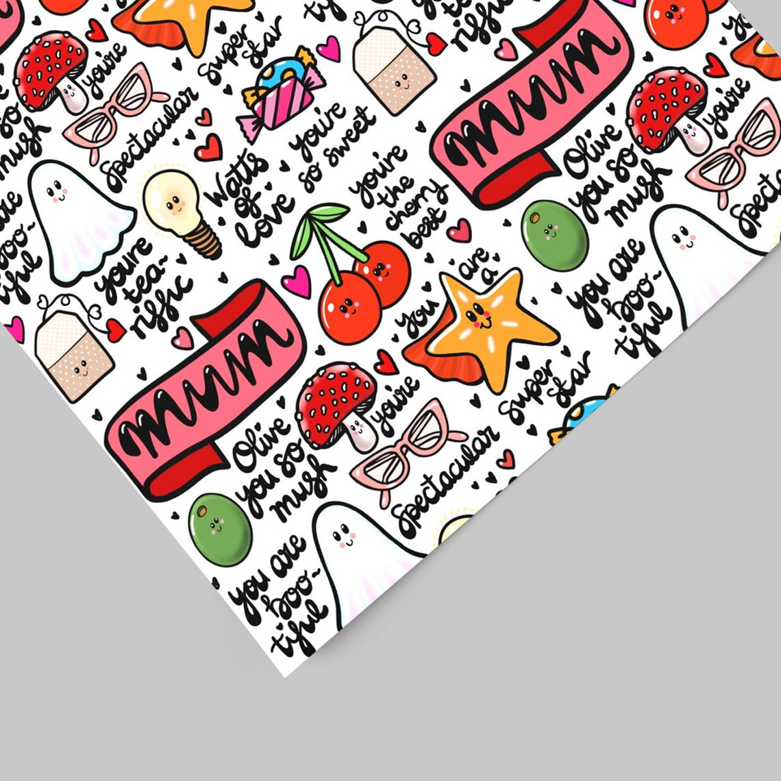 Mum wrapping paper, Mothers day gift wrap