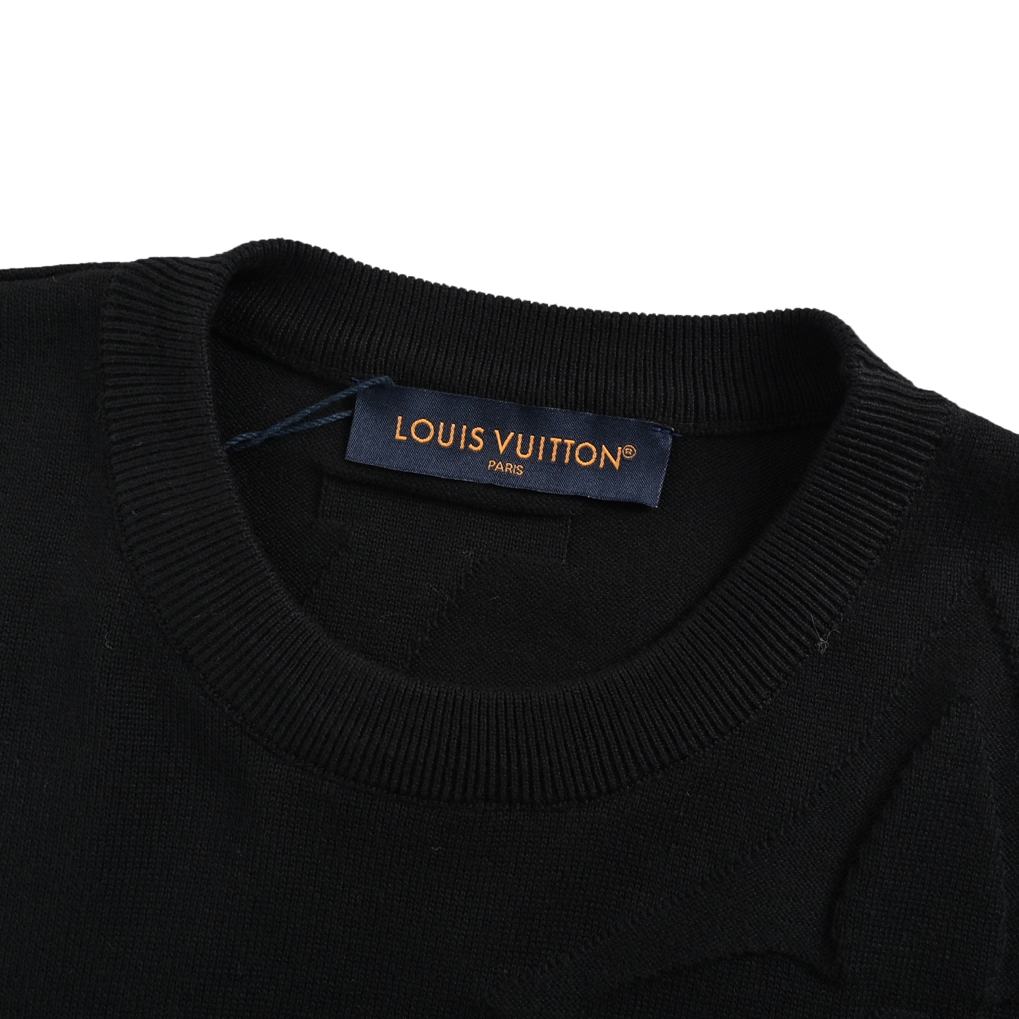 Louis Vuitton 25ss obscure monogram jacquard knit short sleeve