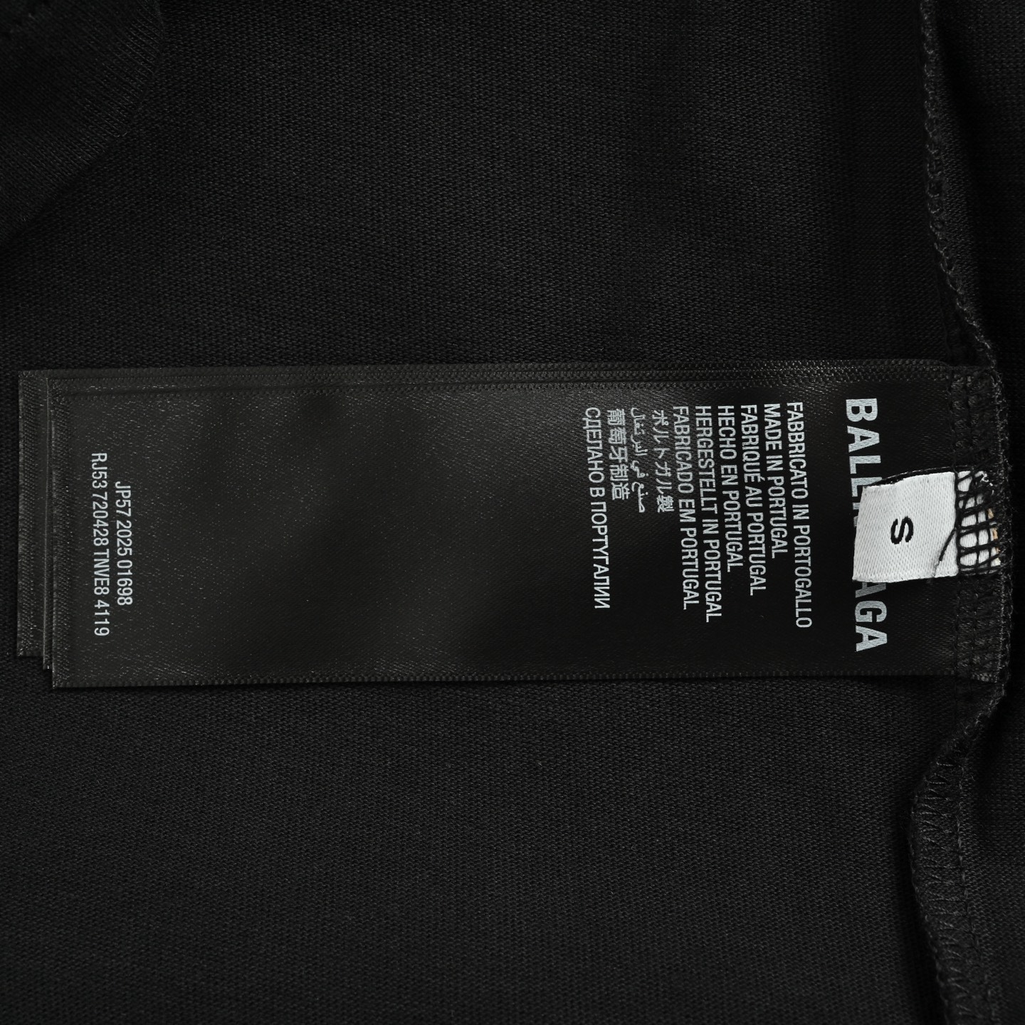 Balenciaga 25ss double B foam letter print short sleeves