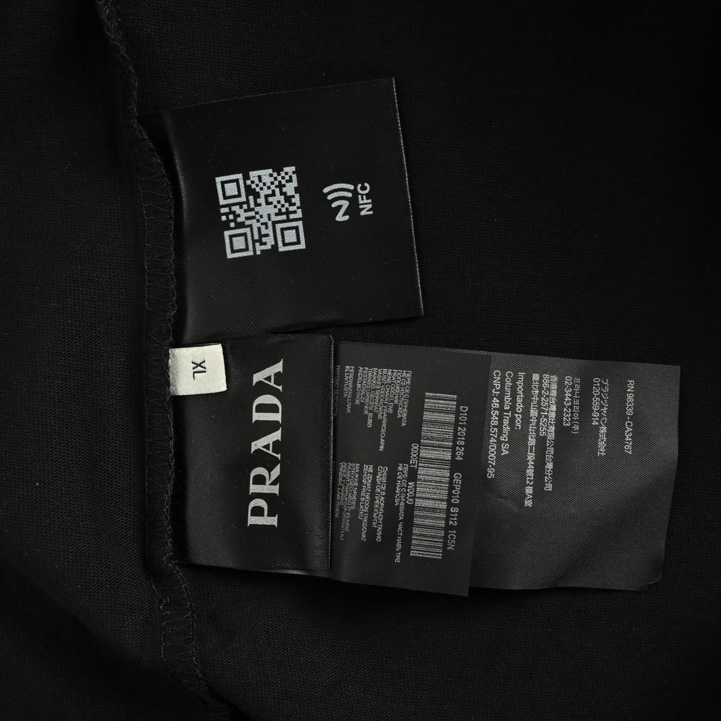 Prada 25ss patch triangle logo short sleeve
