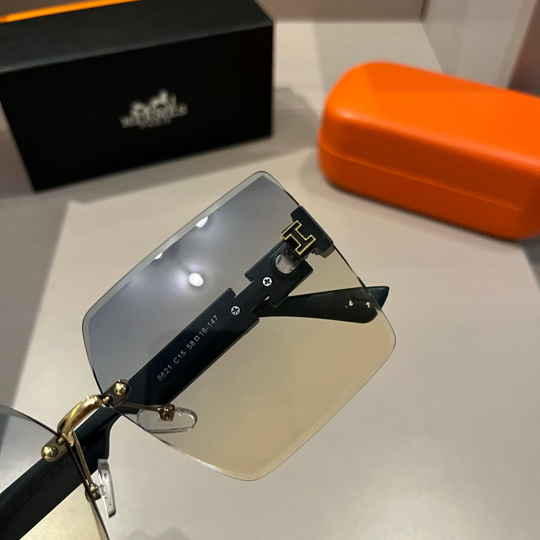 Hermes rimless sunglasses