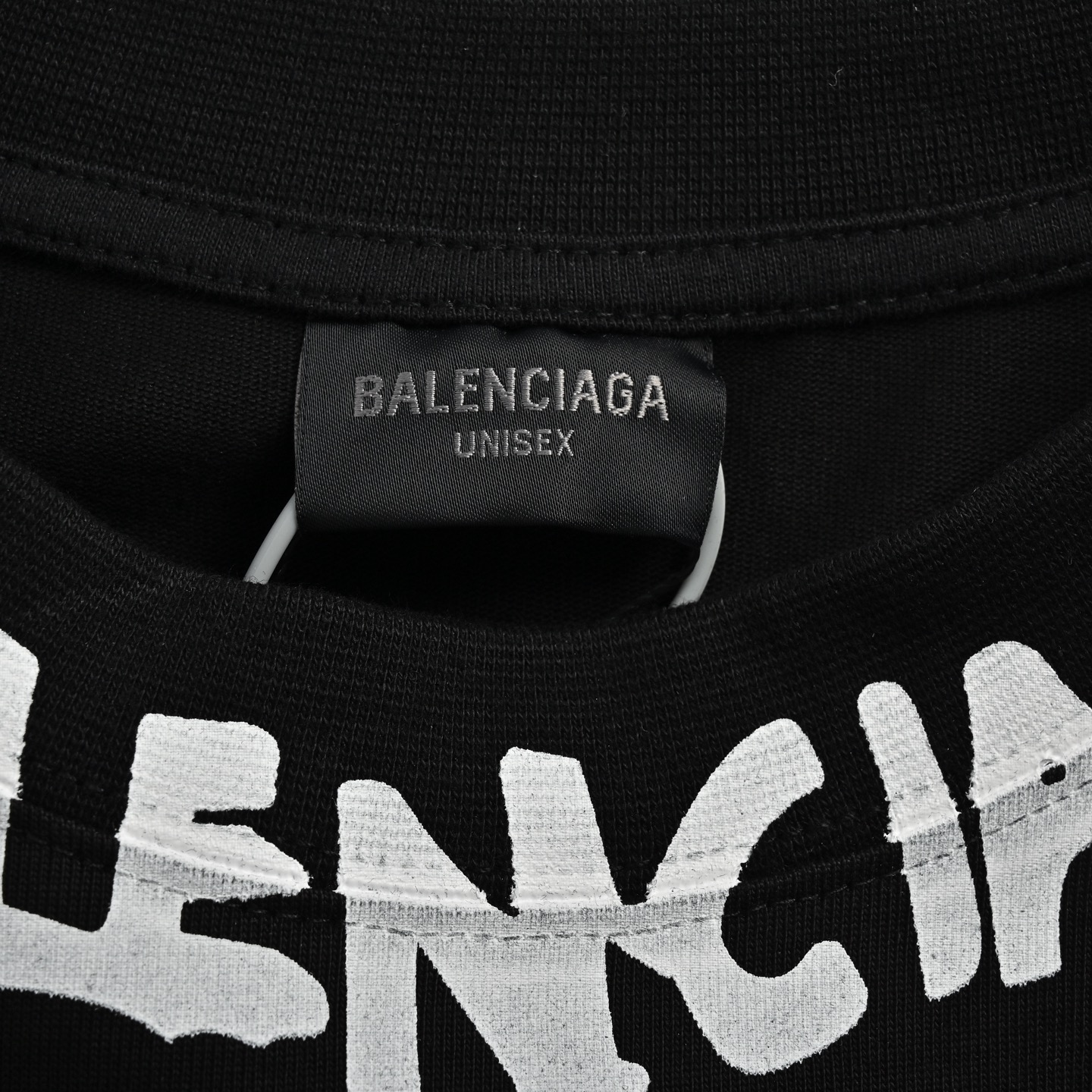 Balenciaga Neckline Letter Print Short Sleeve