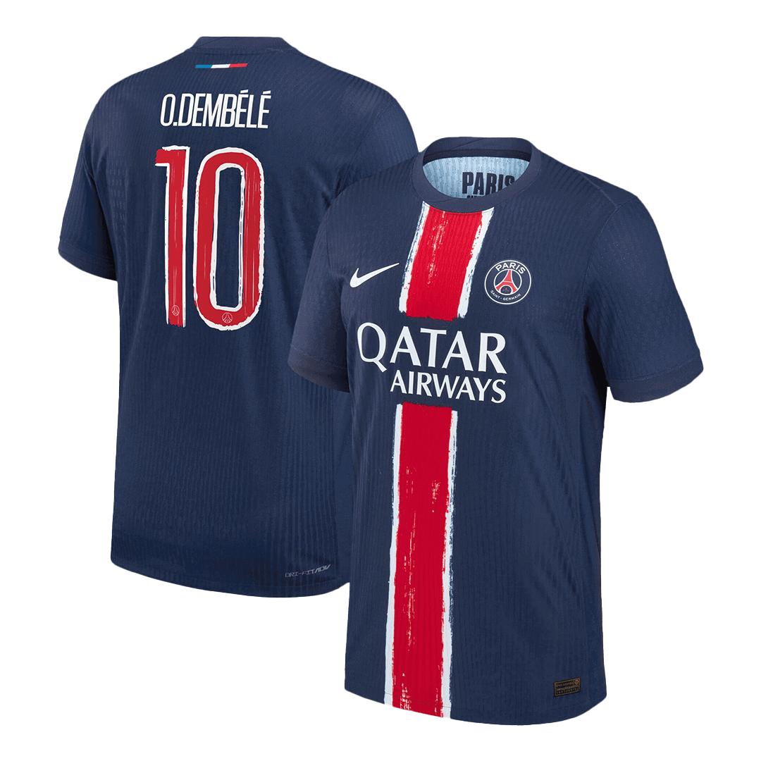 Authentic football shirt O.DEMBELE #10 PSG Home 2024/25 - UCL