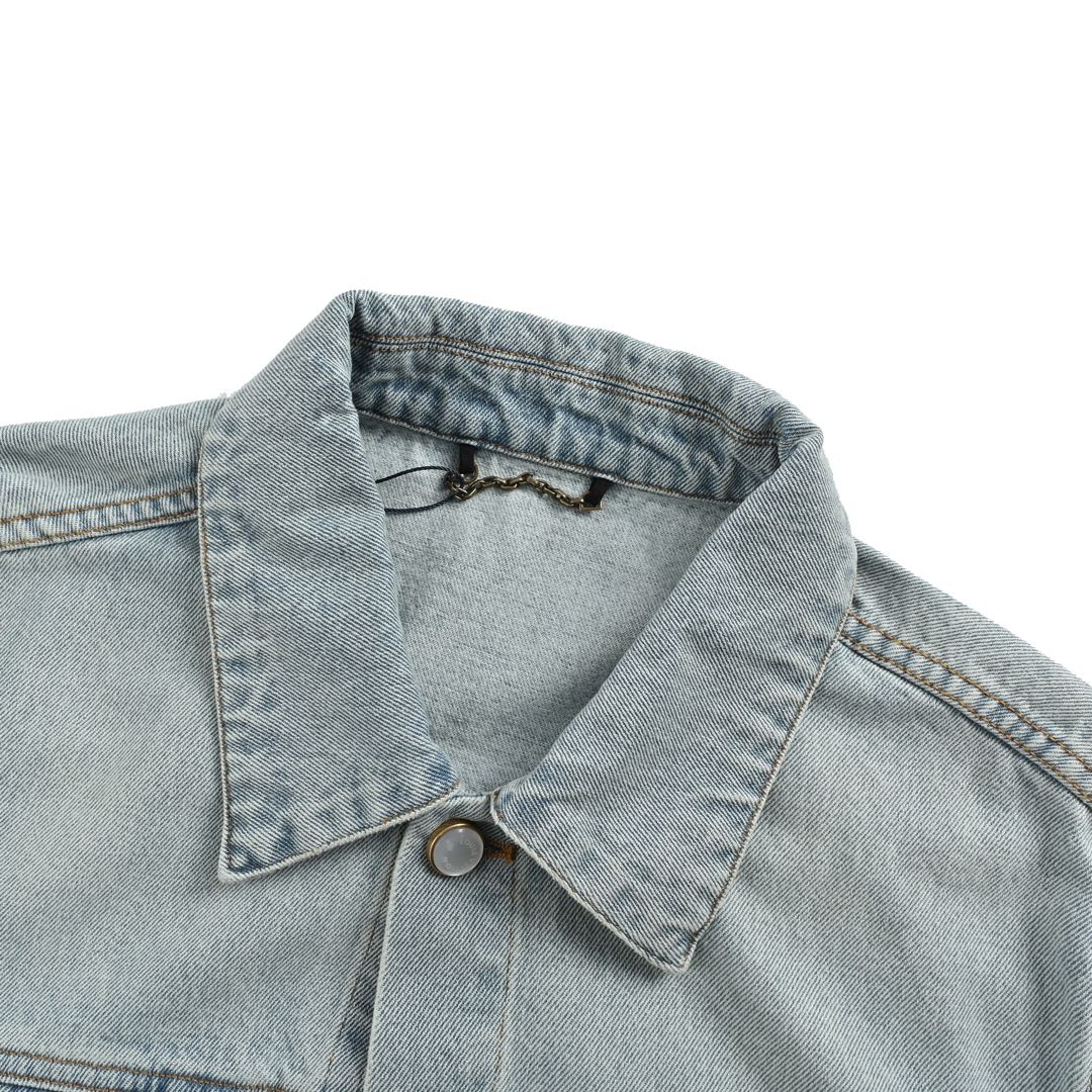 Louis Vuitton 24Fw embroidered logo denim jacket
