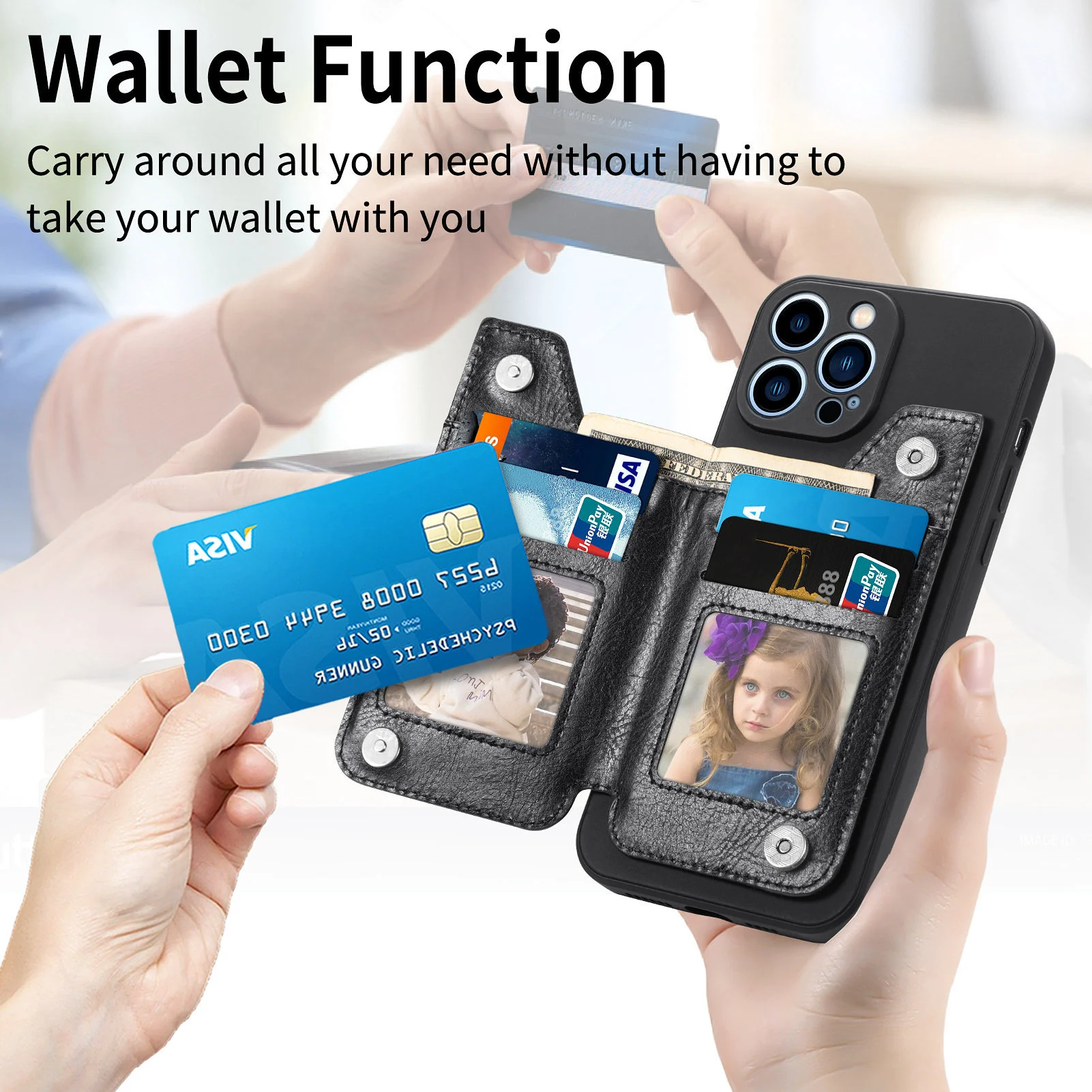 🔥Last Day Promotion-50% OFF🔥Magnetic Liquid Silicone Shell With Zipper Wallet