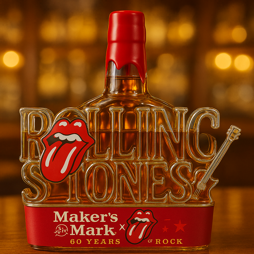 Rolling Stones 60th Anniversary Whiskey Bottle