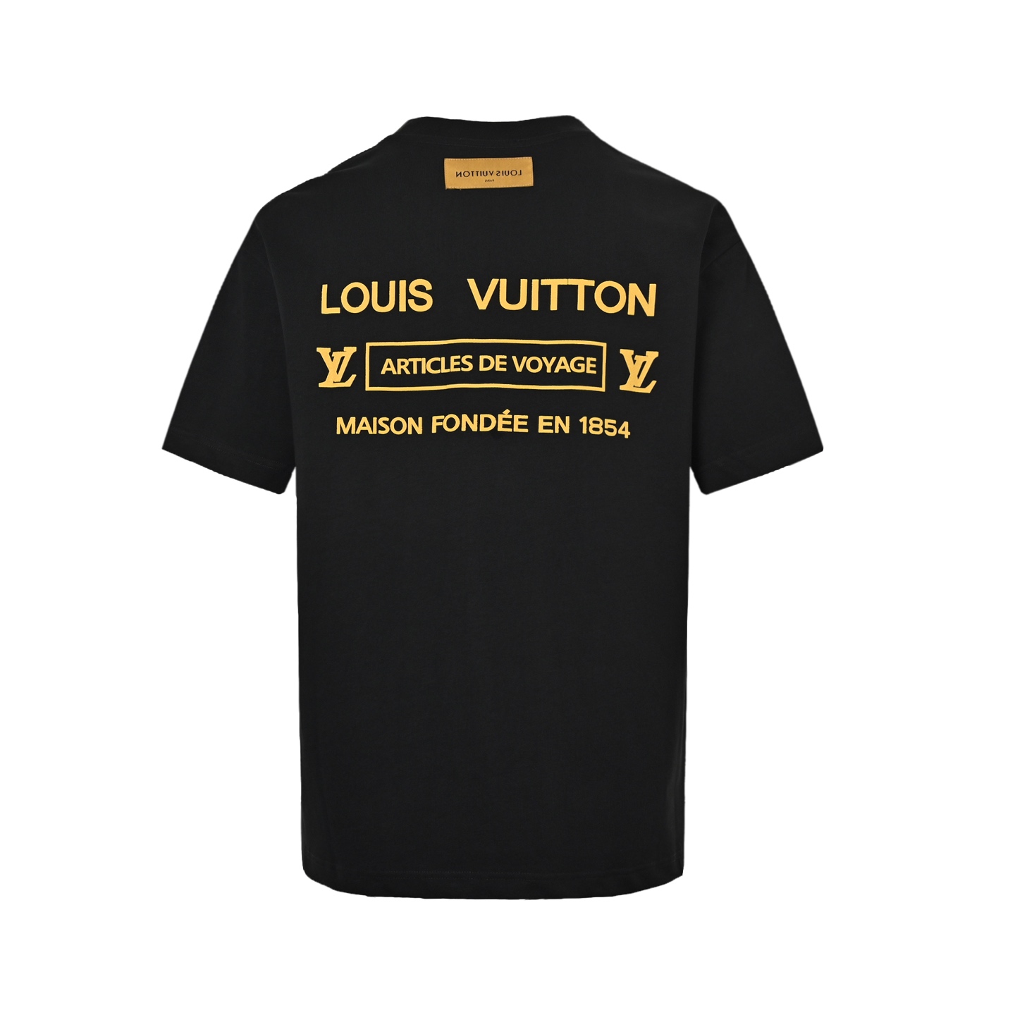Louis Vuitton 25ss back lettering foam print short sleeves