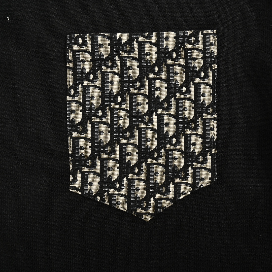 Dior 24Fw pocket monogram patch knitted pullover sweater