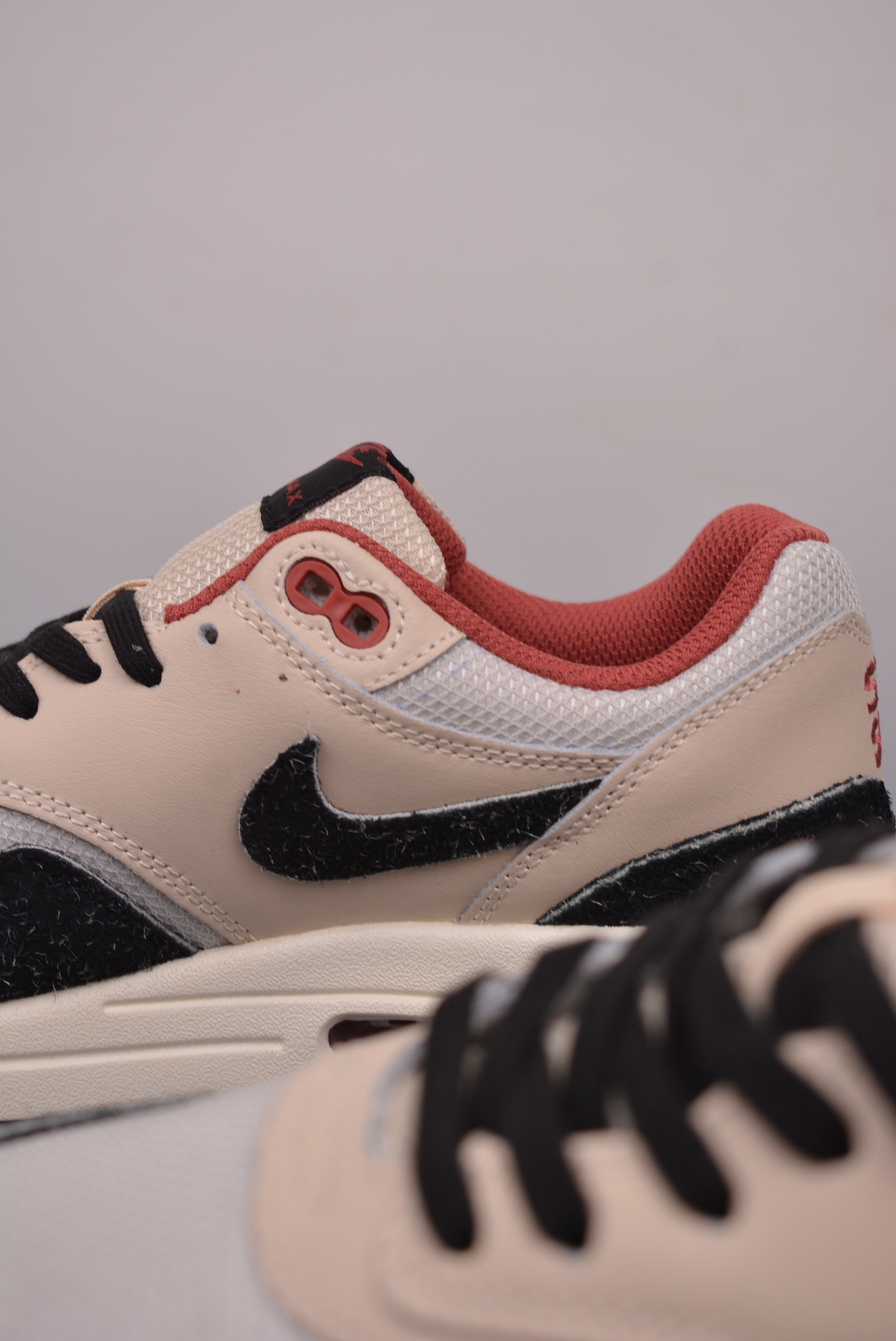 Nike Air Max 1Keep Rippin Stop Slippin 2.0 Black White Grey Embroidery FD5743-200