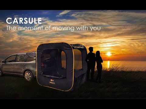 Instant Pop-Up Car Tent Attaches To The Tailgate Of Your SUV or Minivan