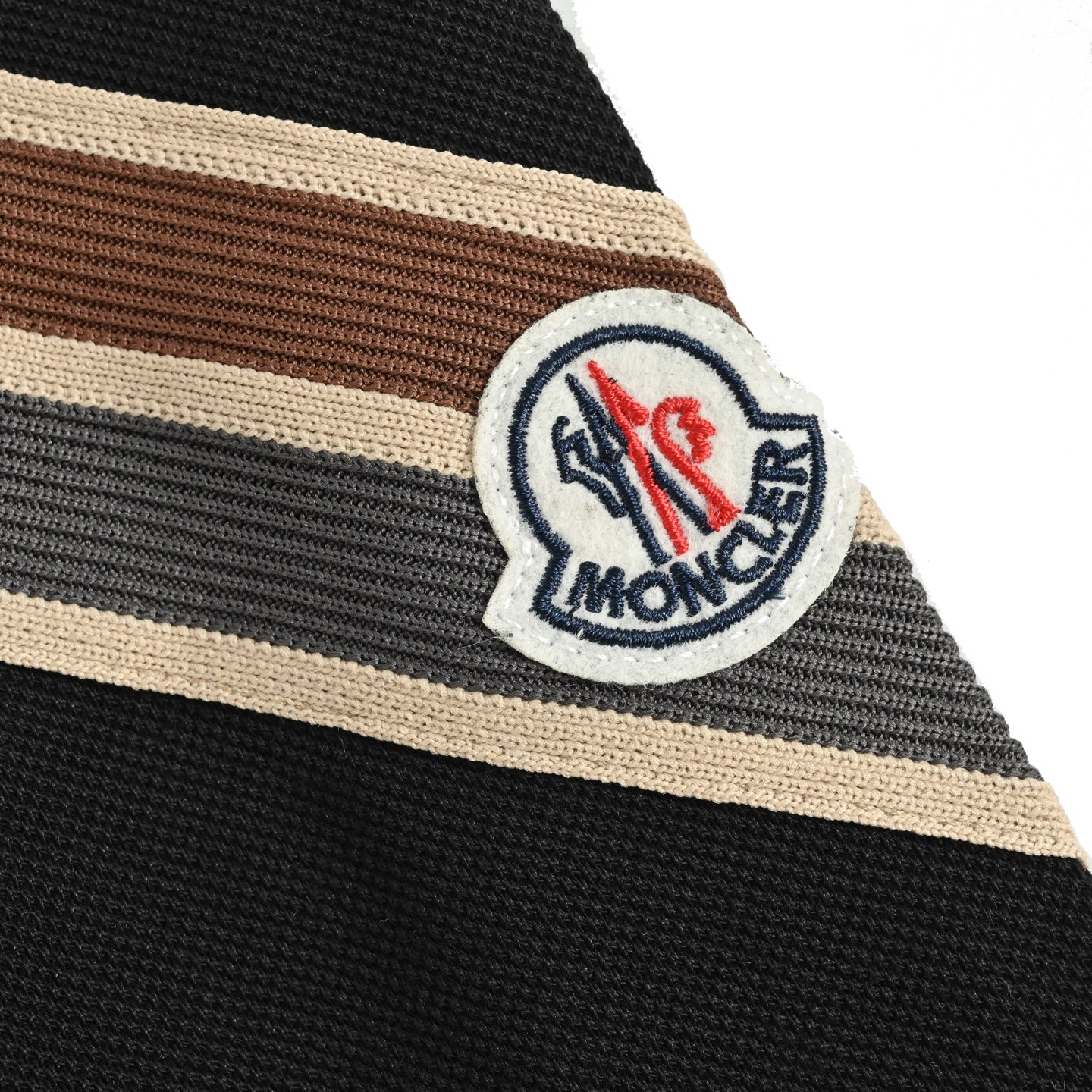 Moncler 25ss arm webbing patchwork badge Polo short sleeve