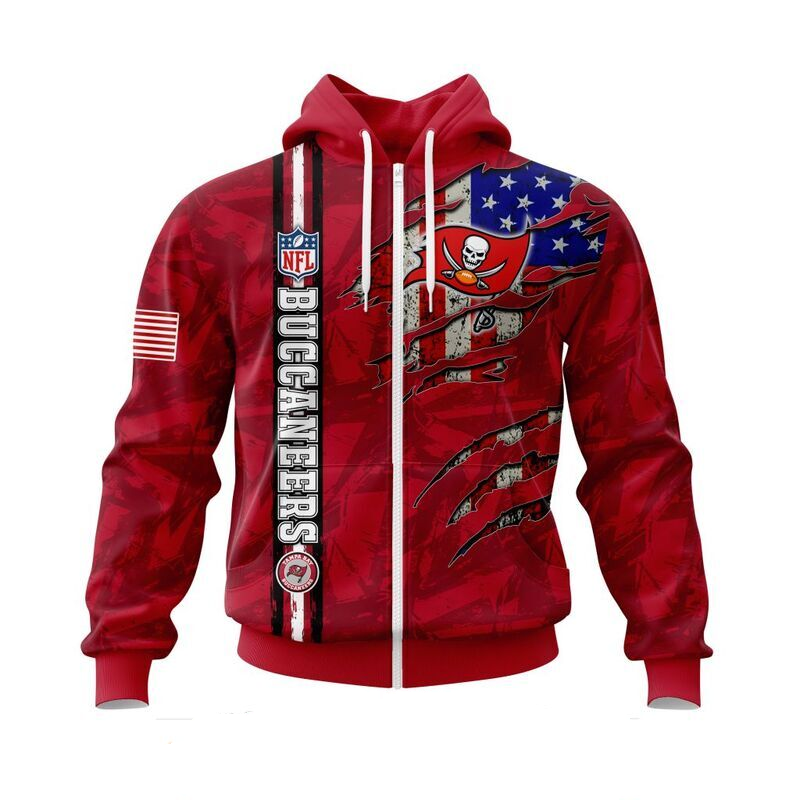 TAMPA BAY BUCCANEERS 3D HOODIE SKULL0802