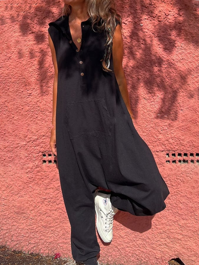 New Fashion Hooded Buckle Trousers Collapsed Trousers Strap Pants