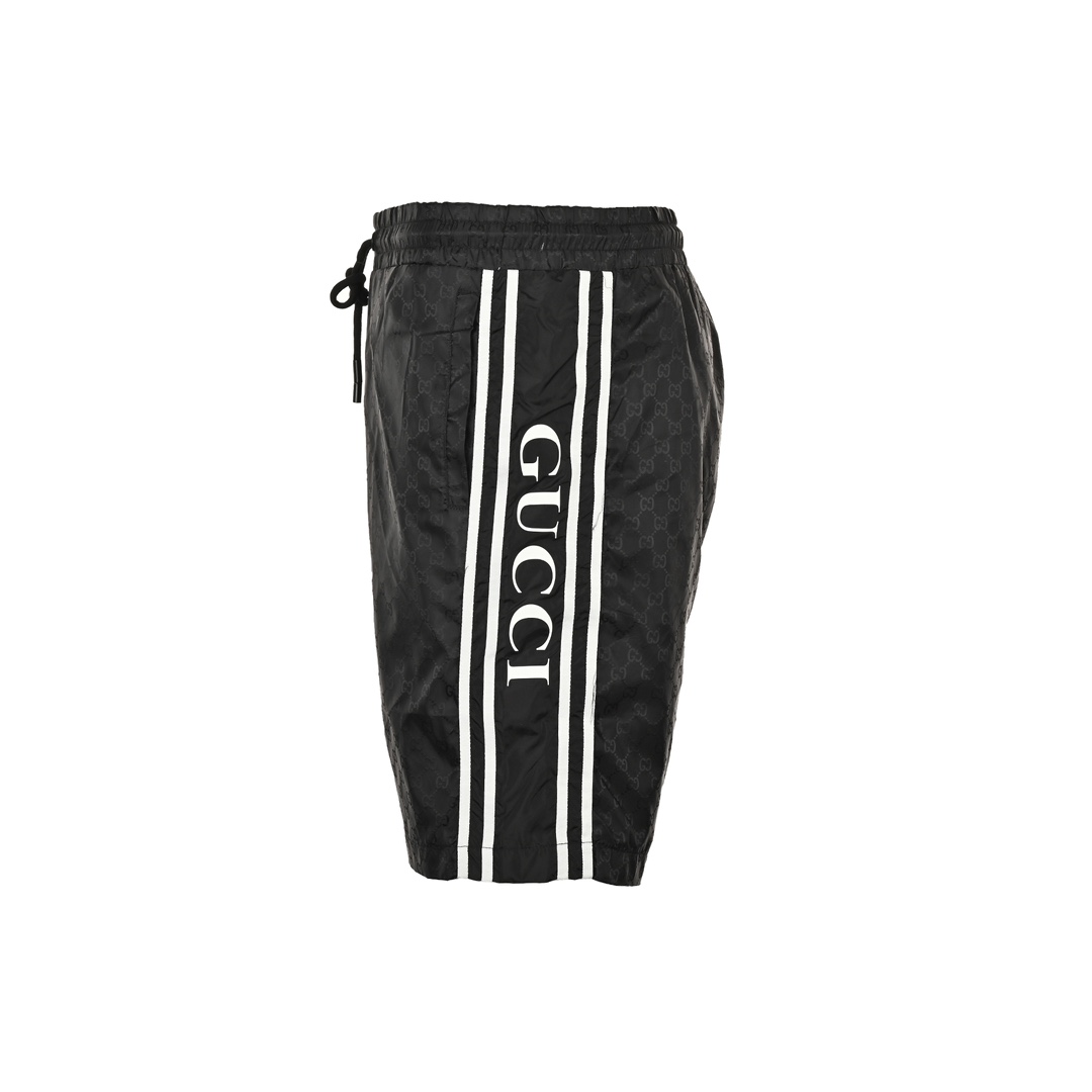 Gucci all over print monogram beach shorts