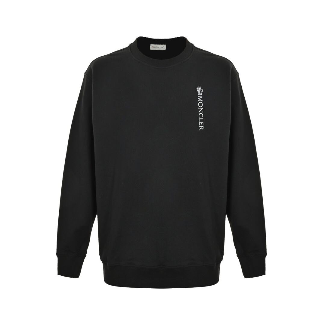 Moncler 24Fw vertical letter print crew neck sweatshirt