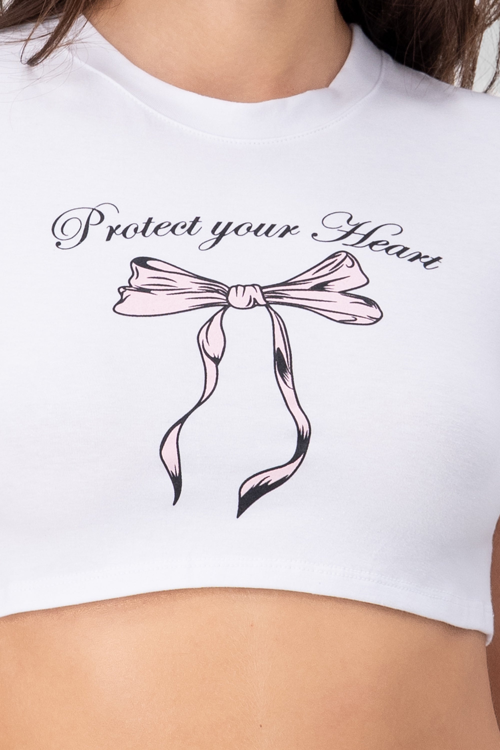 Printed Bow T Shirt