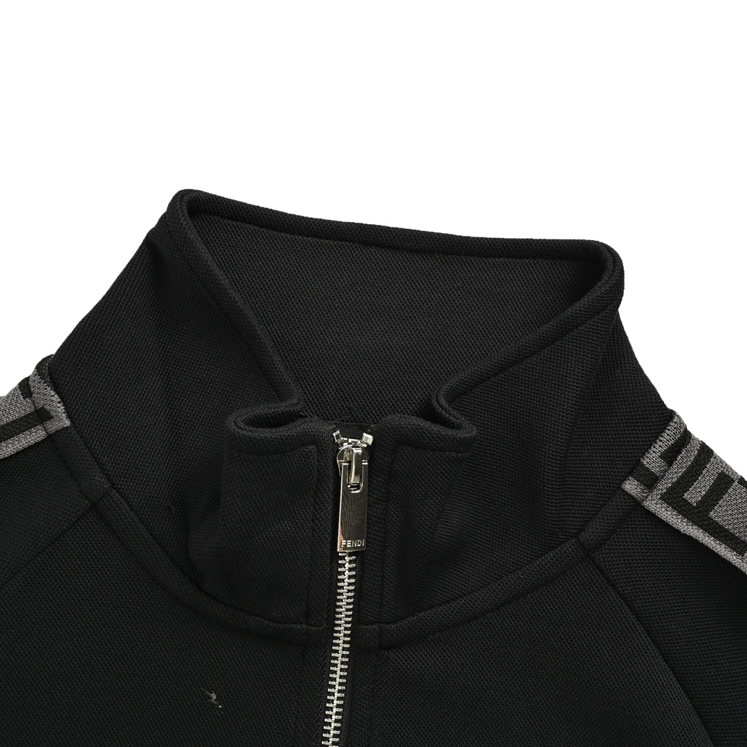 Fendi 24Fw small eye embroidery double F ribbon sports suit jacket