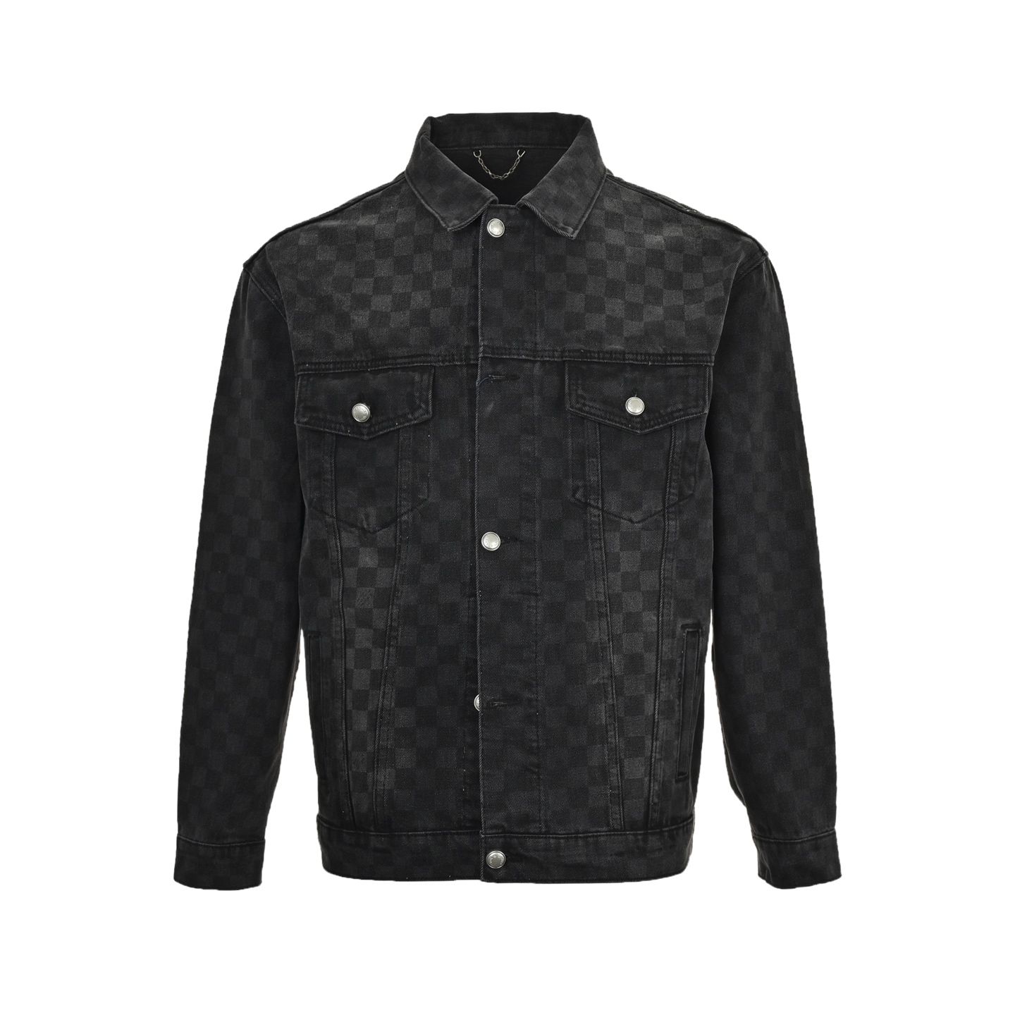 Louis Vuitton 24Fw gradient checkerboard washed denim jacket