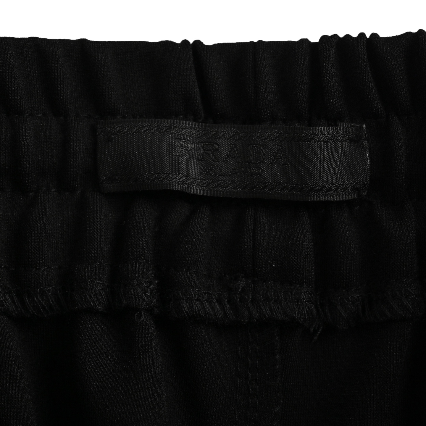 Prada 25ss recycled nylon double pocket cotton fleece sweatpants