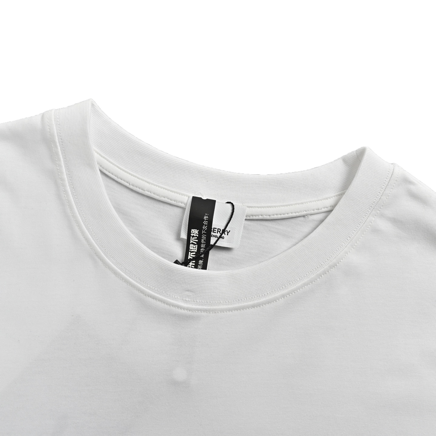 Burberry lettering slogan print short sleeves
