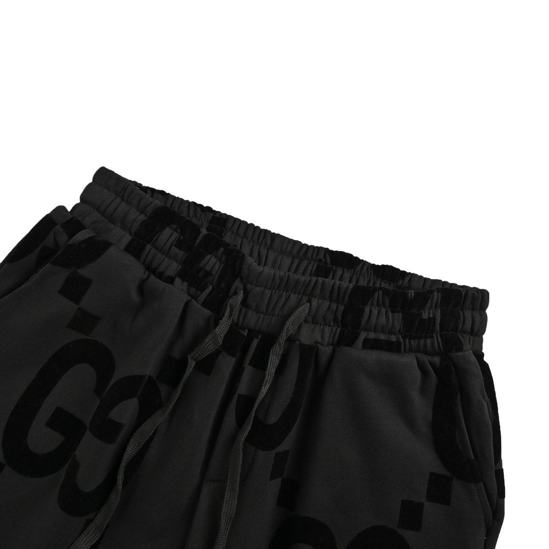 Gucci 24Fw Double G flocked print trousers