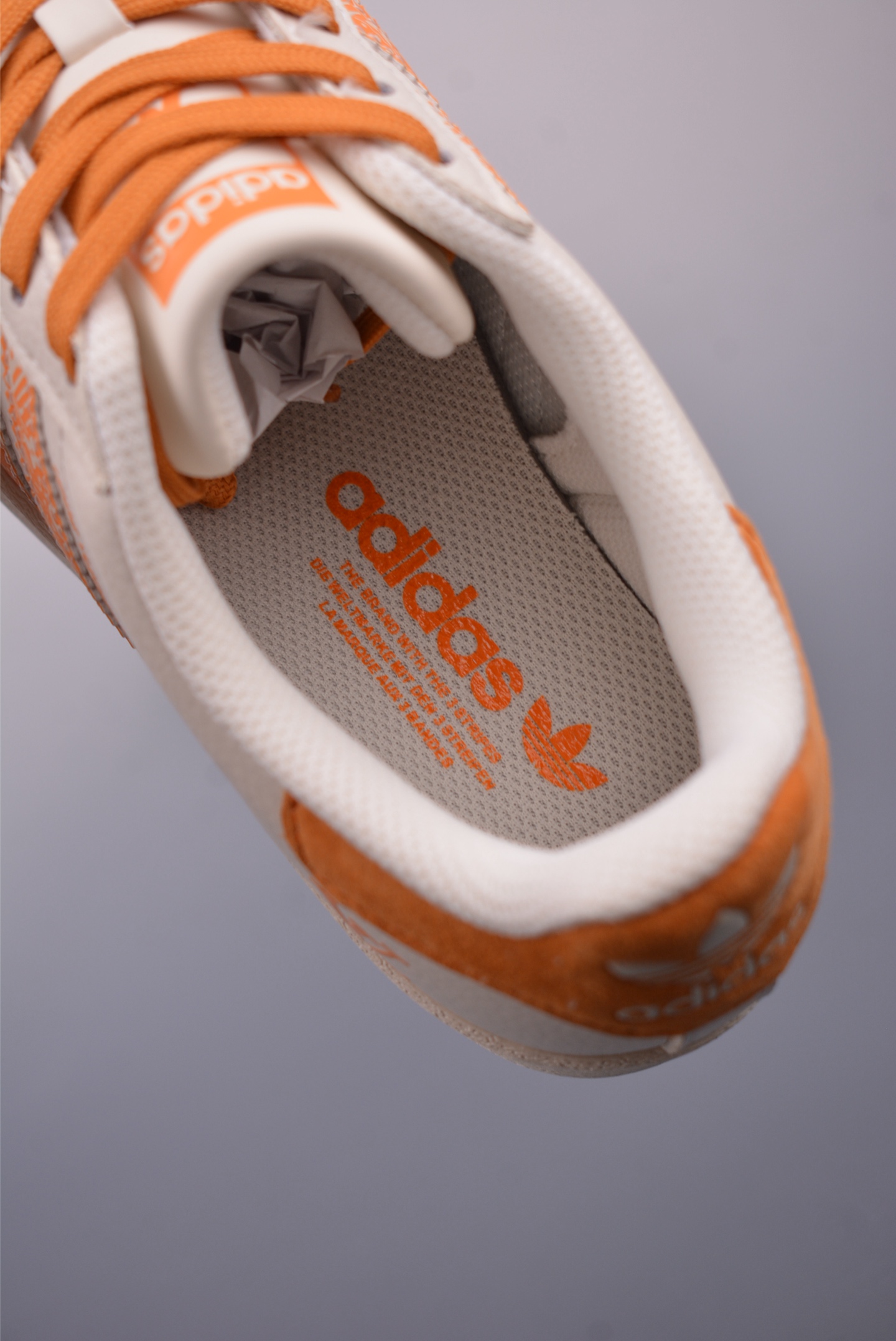 Louis Vuitton x Adidas Originals Superstar Sneakers Off-White Orange SX0005