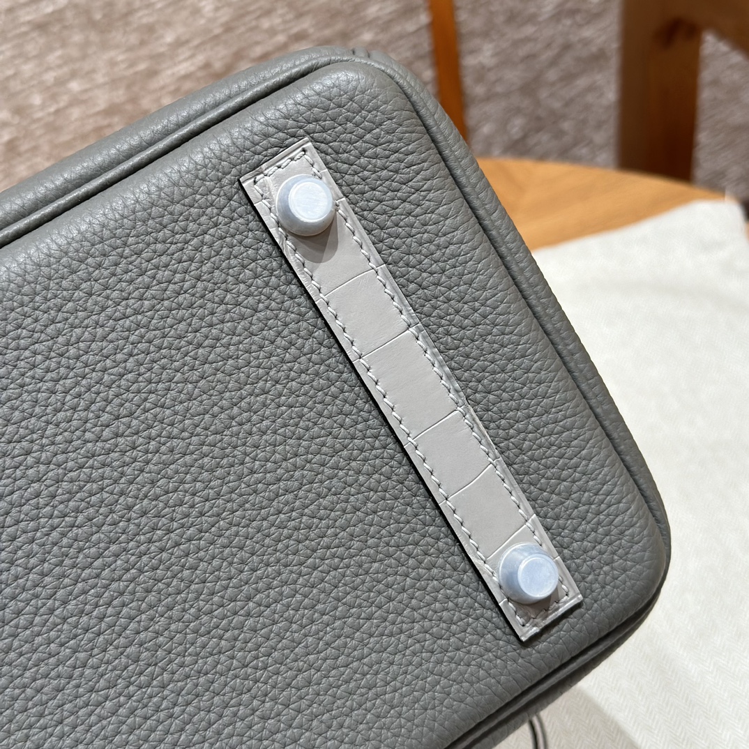 Hermes Birkin Touch 0LGris Mayer0WGris neve handbag (handmade to order)