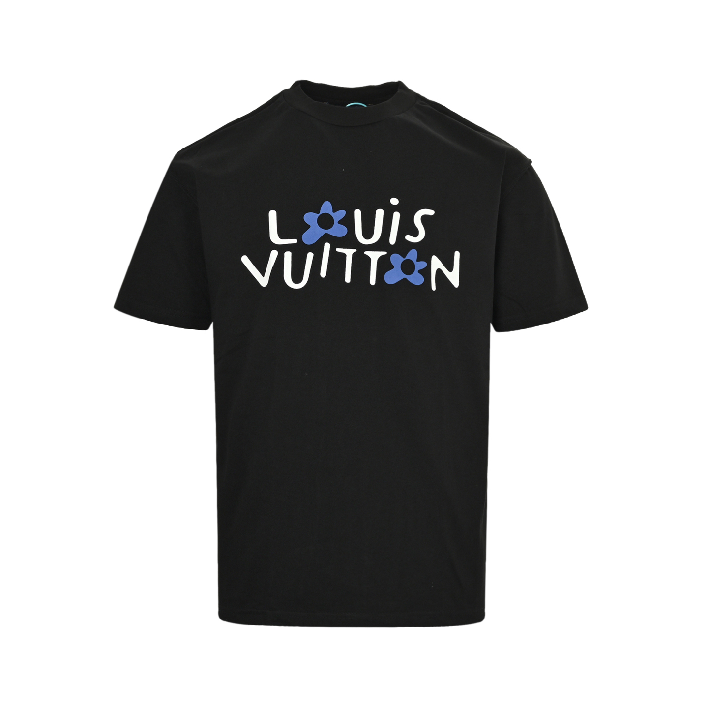 Louis Vuitton 25ss floral lettering print short sleeve