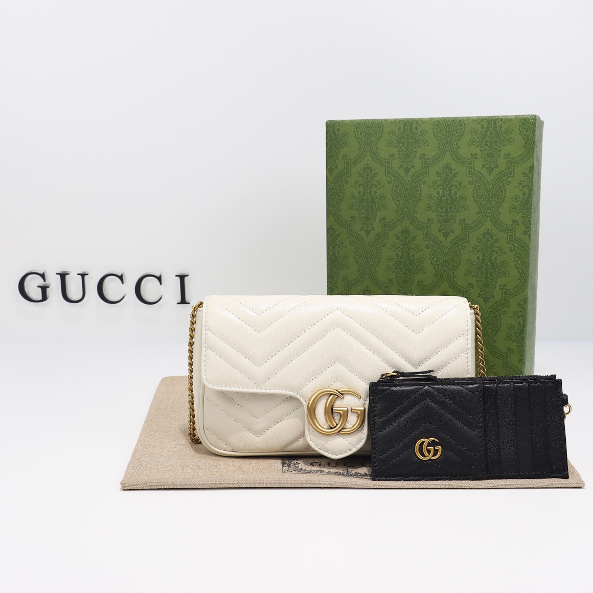 Gucci GG Marmont series small shoulder bag (with card holder) 751526 AACCE 9053