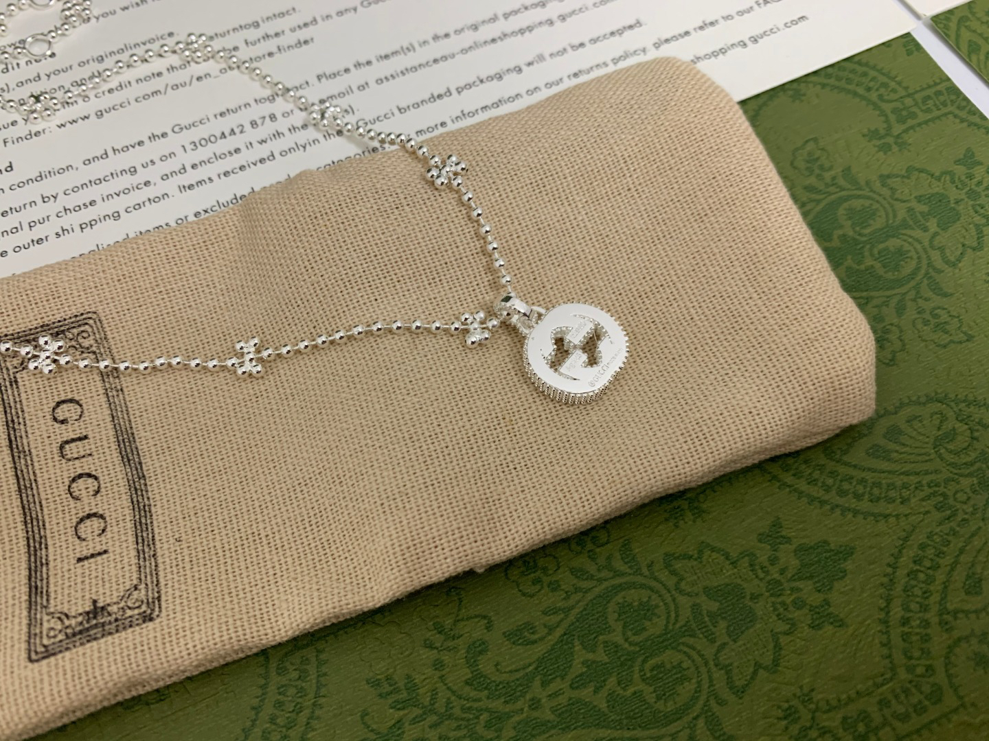 Gucci GG Snowflake Necklace