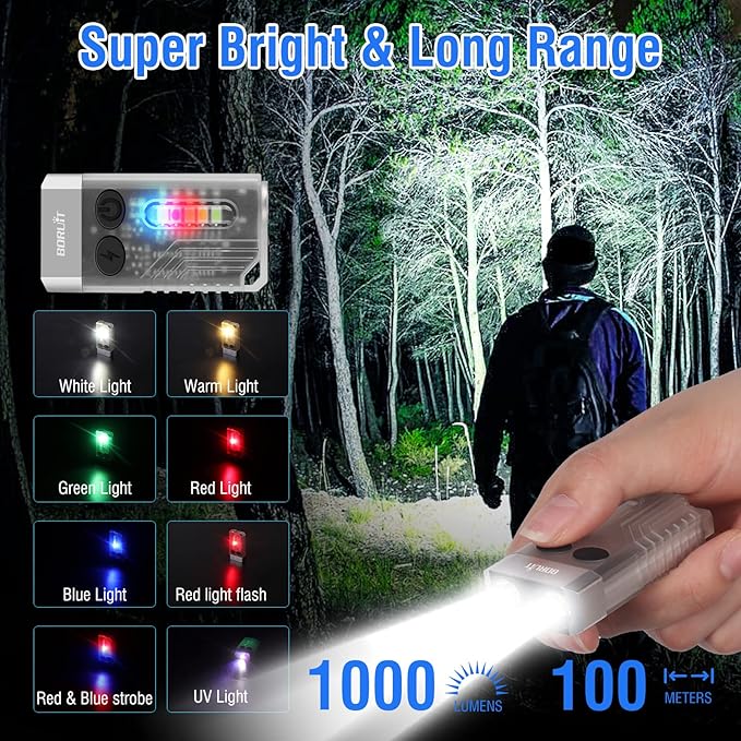 Small Powerful LED Flashlight 💥💥(Super Bright 1000 Lumens with Emergency Siren)
