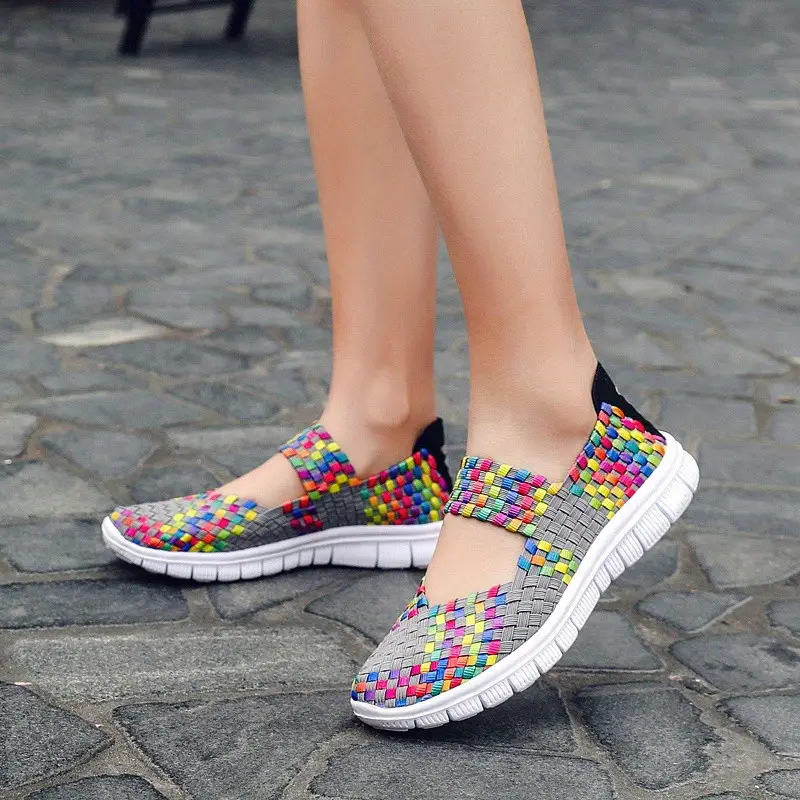 Hand Knit Women's Orthopedic Soft Sole Sport Non-Slip Sandals