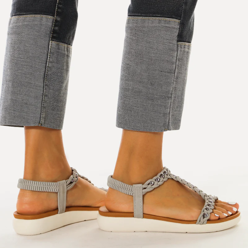 Embroidered Casual Elastic Fashion Sandals