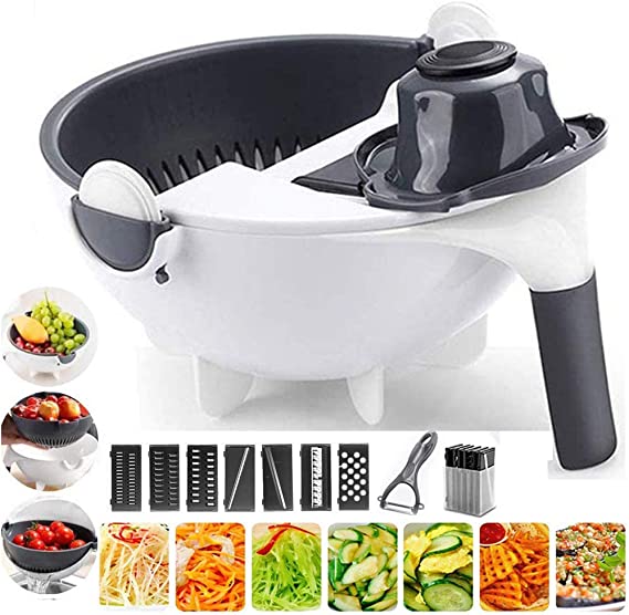 (🔥Last Day Promotion-SAVE 50% OFF)New 11 in 1 Multifunction Magic Rotate Vegetable Cutter-BUY 2 GET 10% OFF & FREE SHIPPING