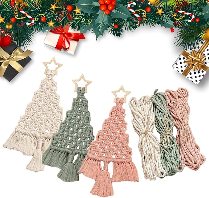 🌲🌲Luxury Knitted Christmas Tree DIY Kit -3 pack