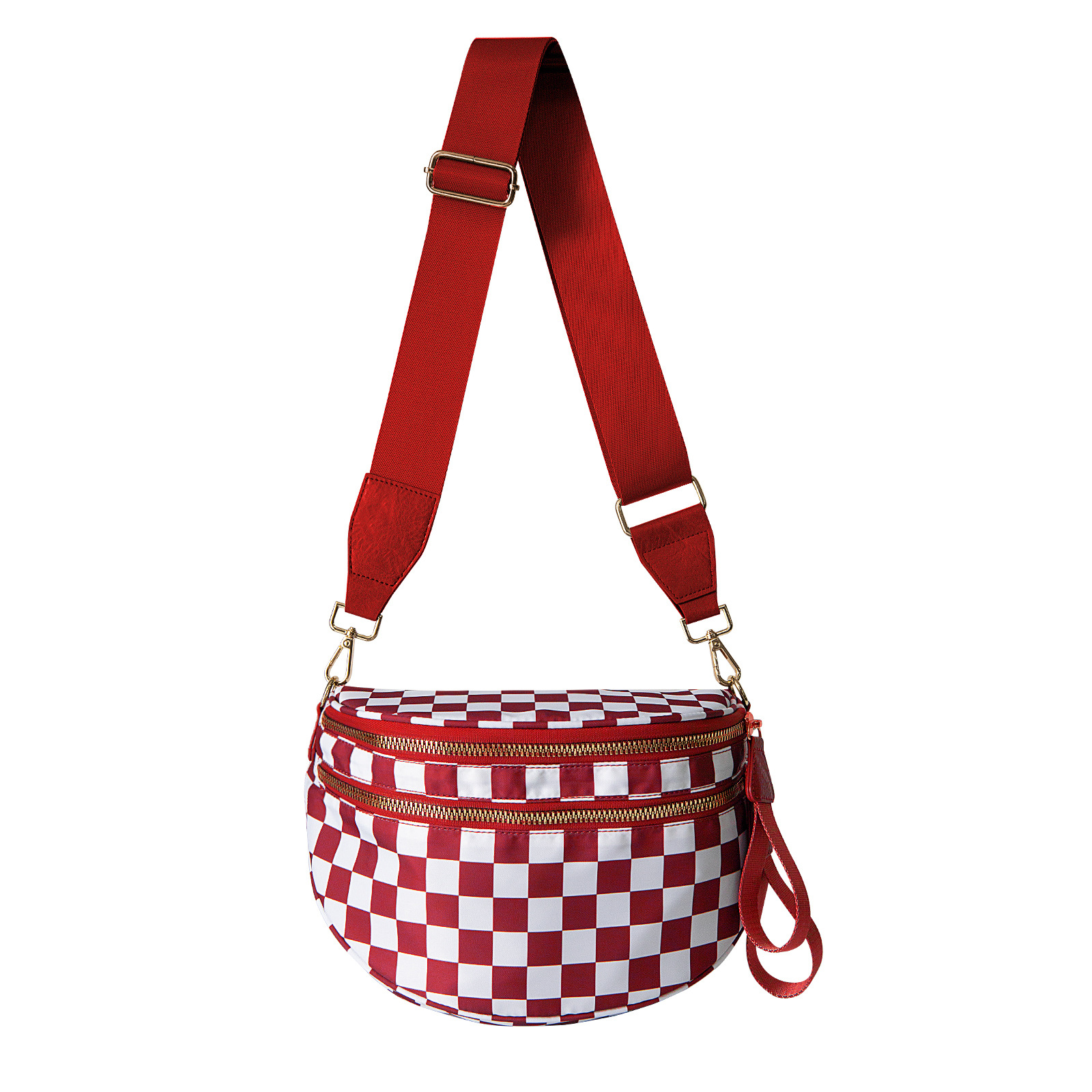 🔥On Sale🔥 Casual Shoulder Bag Multi-pocket Large Crossbody Oxford cloth Checkered Shell Bag