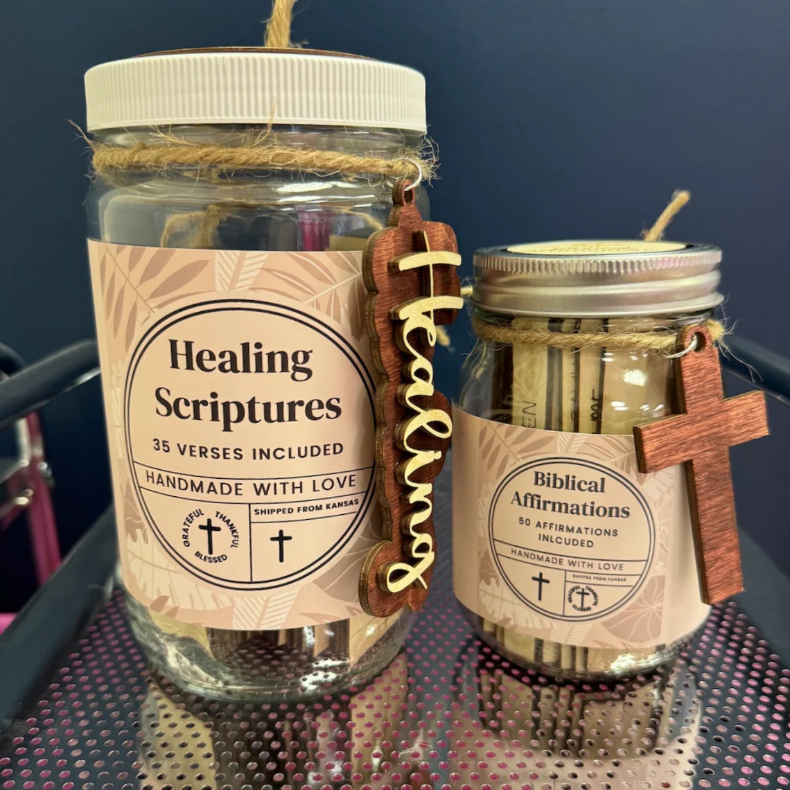 Healing Scripture & Biblical Affirmation Jars