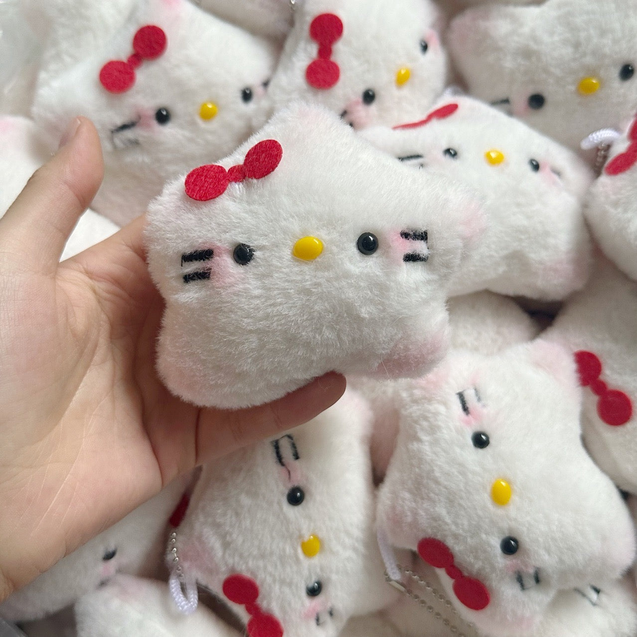 Sanrio Hellokitty Star Ornaments Pentagram Plushie Keychain Christmas Tree Decoration