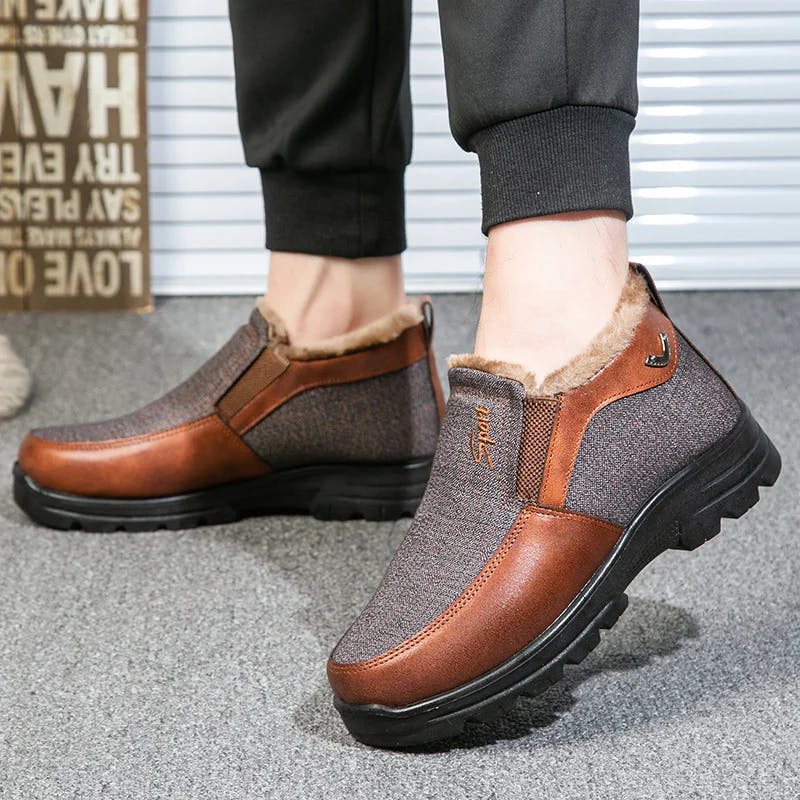 🔥Black Friday 60% OFF🔥 Men's Winter Fleece Waterproof Warm Non-Slip Shoes