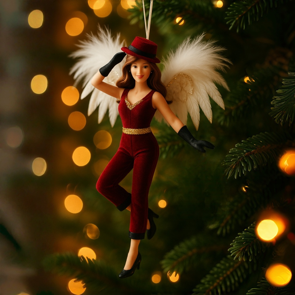 Holiday Jazz Angel Ornament