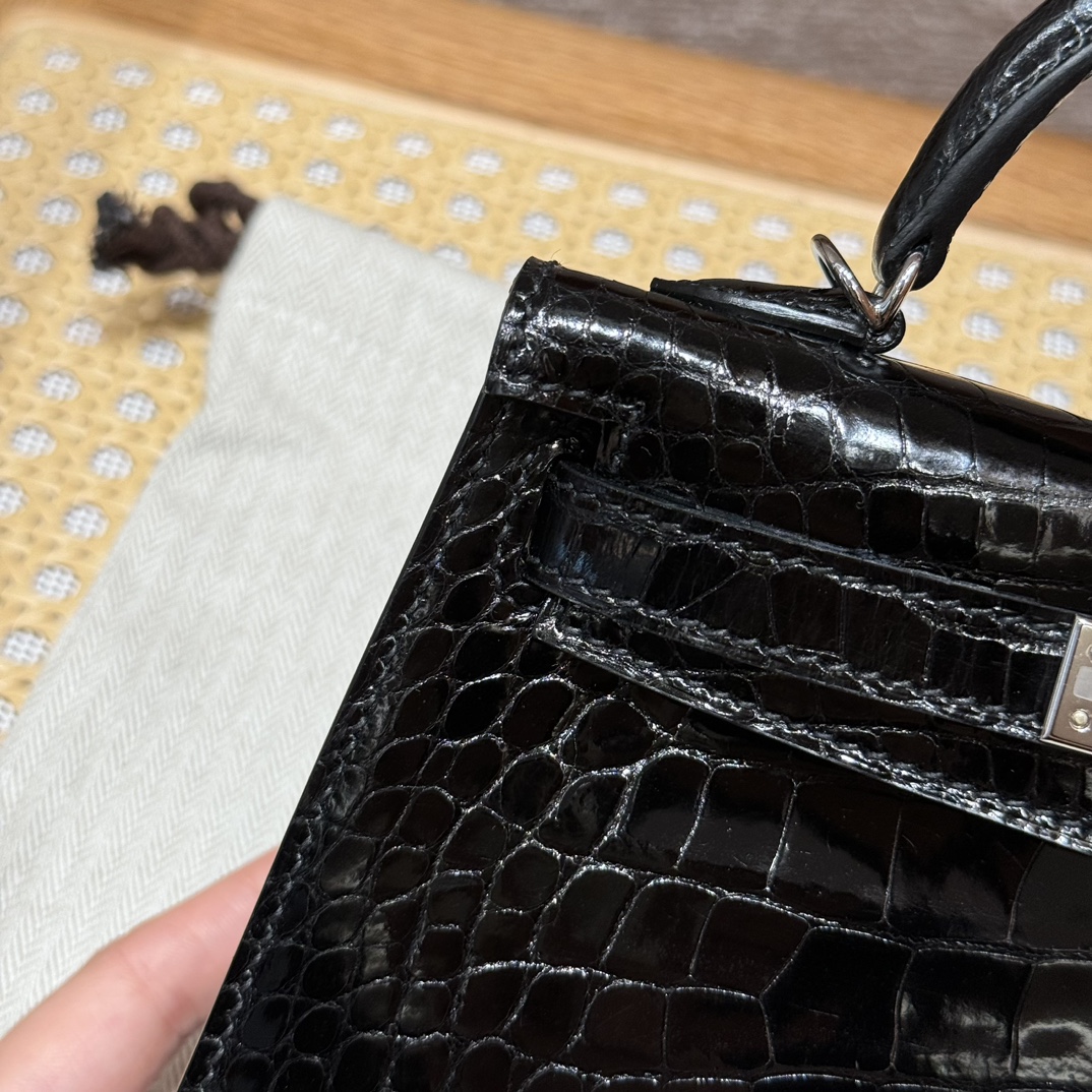 Hermes mini kelly2 89Noir (handmade to order)