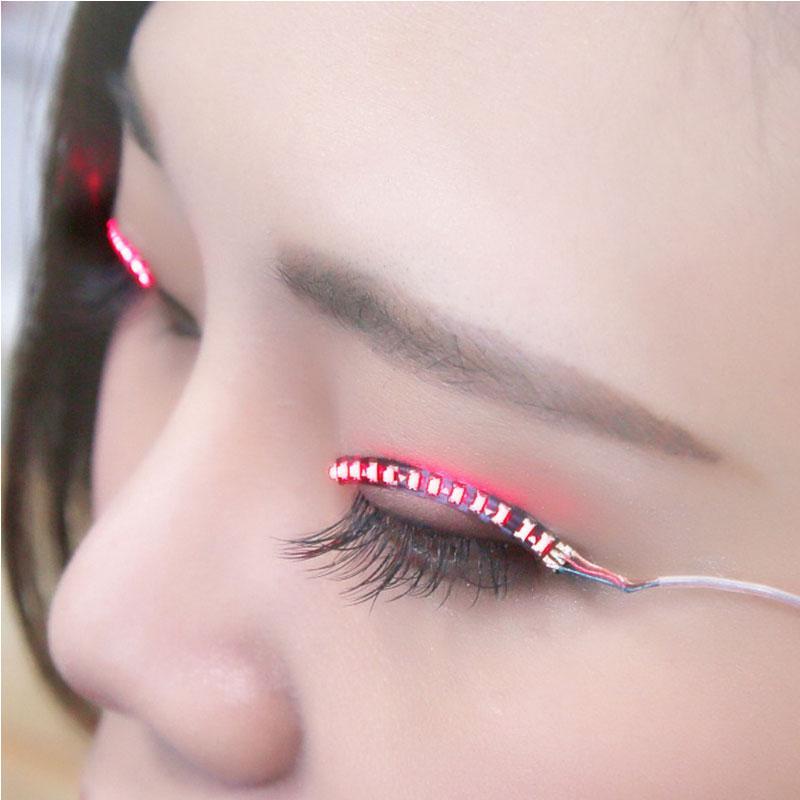 Waterproof Luminous LED Eyelashes with 7 Flashing Modes
