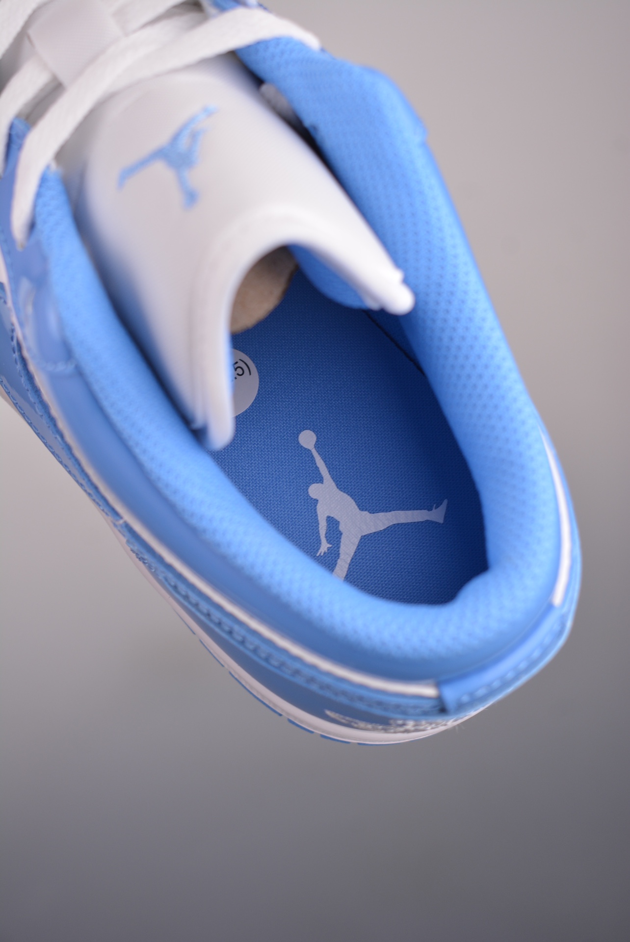 Air Jordan 1 Low Patent Leather White Blue FZ2138-114