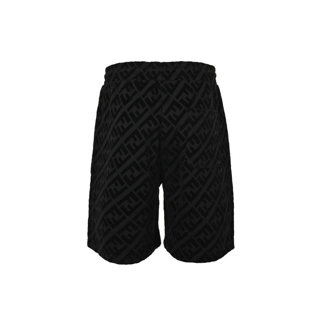 Fendi 24ss FF flocked twill lettering shorts