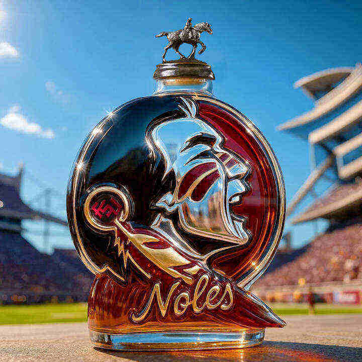 Florida State Seminoles Whiskey Bottle